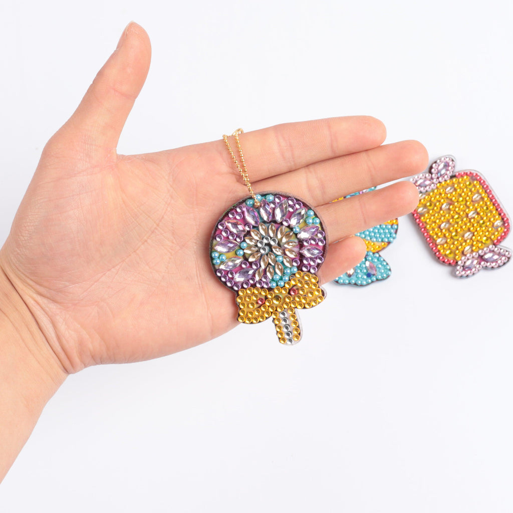 DIY Diamond Painting Keychain - candy