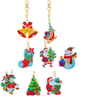 DIY Diamond Painting Keychain - Christmas series - Hibah-Diamond painting art studio