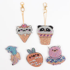 DIY Diamond Painting Keychain | Food and fruit combination - Hibah-Diamond painting art studio