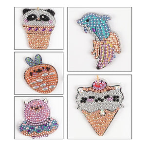 DIY Diamond Painting Keychain | Food and fruit combination - Hibah-Diamond painting art studio