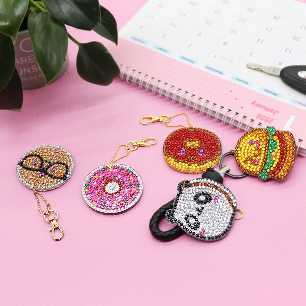 DIY Diamond Painting keychain | Food - Hibah-Diamond painting art studio