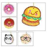 DIY Diamond Painting keychain | Food - Hibah-Diamond painting art studio