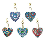 DIY Diamond Painting Keychain - Heart-shaped