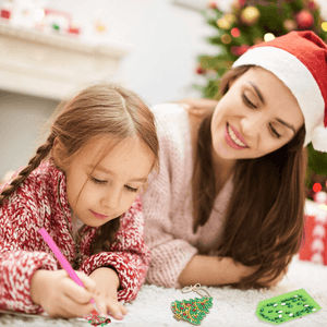 DIY Diamond Painting Keychain - Heart-shaped - Hibah-Diamond painting art studio