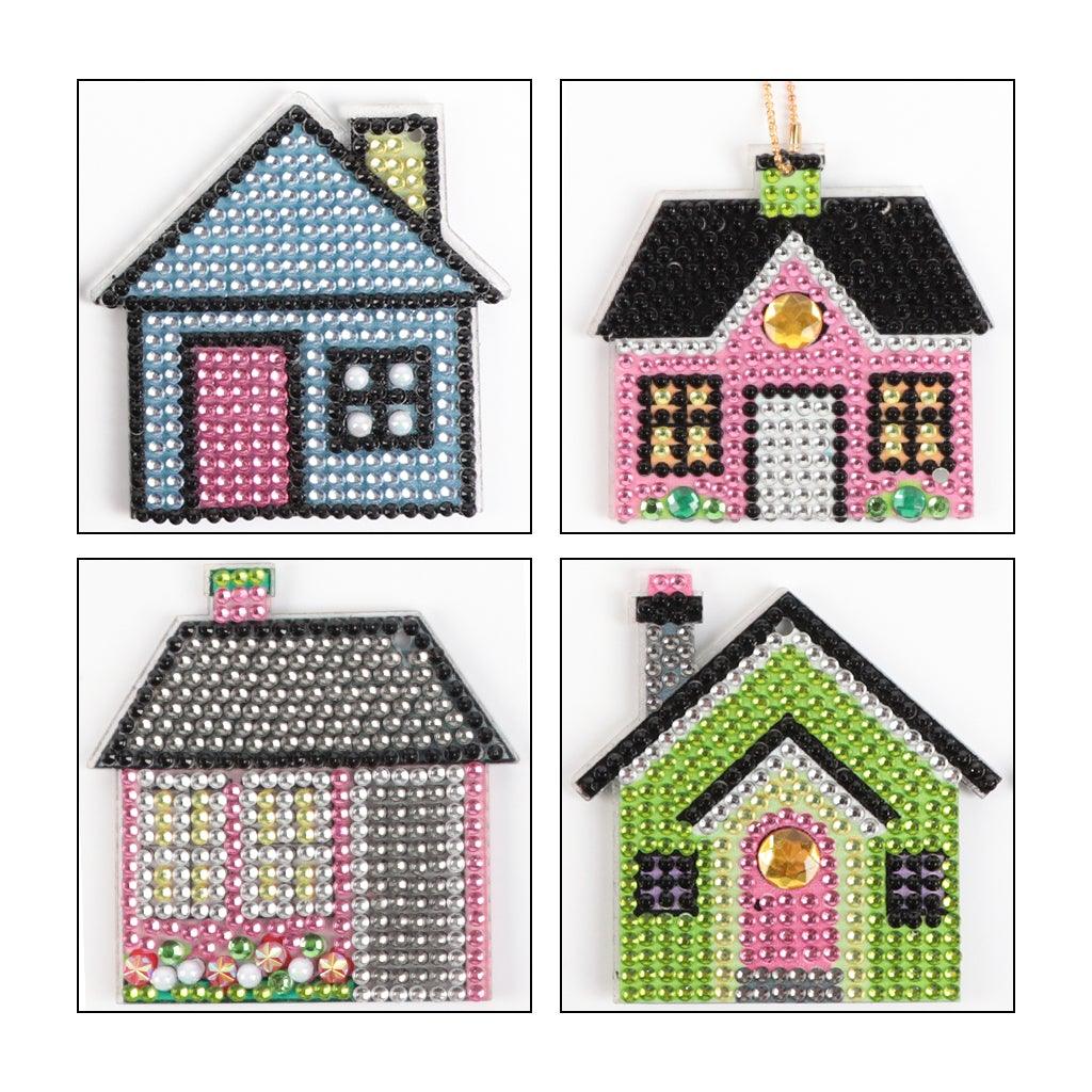 DIY Diamond Painting Keychain | House - Hibah-Diamond painting art studio