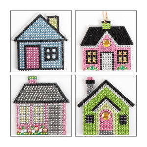 DIY Diamond Painting Keychain | House - Hibah-Diamond painting art studio
