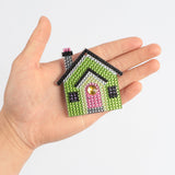 DIY Diamond Painting Keychain | House - Hibah-Diamond painting art studio