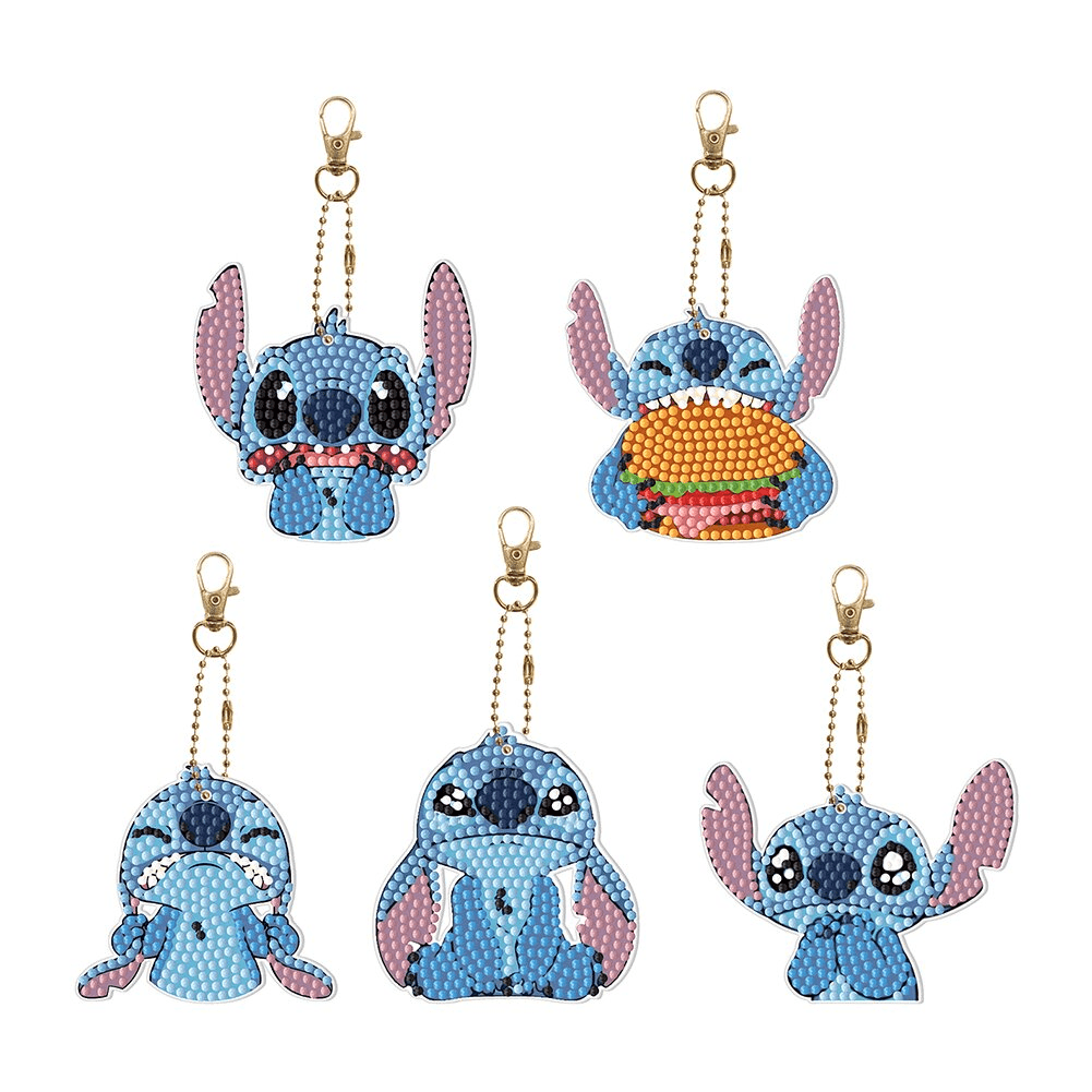 DIY Diamond Painting Keychain |  Lilo & Stitch - Hibah-Diamond painting art studio