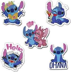 DIY Diamond Painting Keychain - Lilo & Stitch keychain