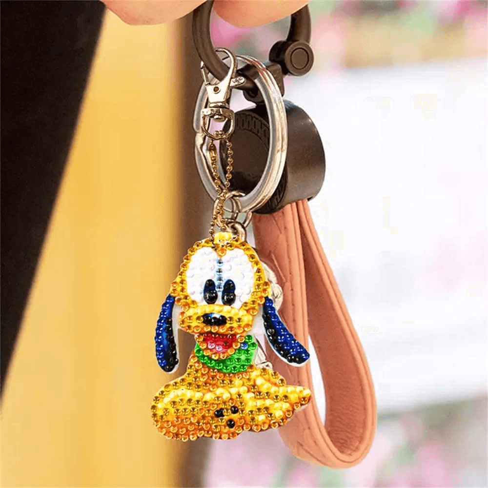 DIY Diamond Painting Keychain - Lovely animals - Hibah-Diamond painting art studio