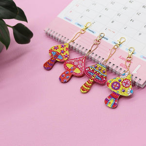 DIY Diamond Painting keychain | Mushroom - Hibah-Diamond painting art studio