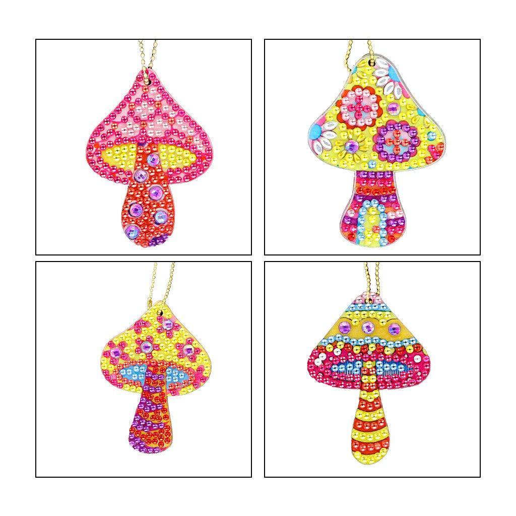 DIY Diamond Painting keychain | Mushroom - Hibah-Diamond painting art studio