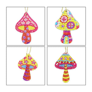 DIY Diamond Painting keychain | Mushroom - Hibah-Diamond painting art studio