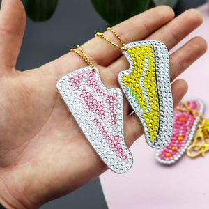 DIY Diamond Painting keychain | Shoes - Hibah-Diamond painting art studio