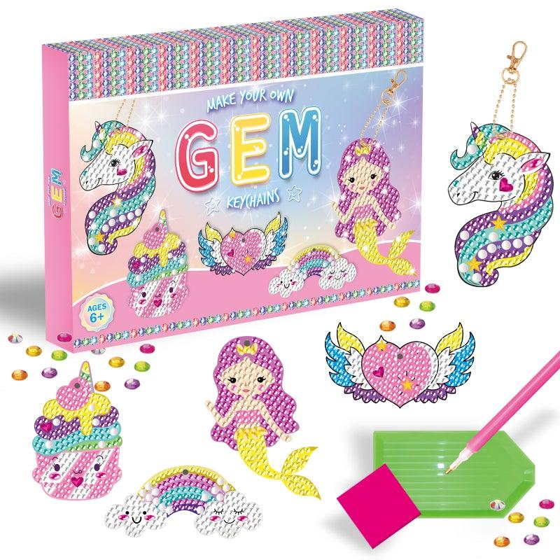 DIY Diamond Painting Keychain | Unicorn series - Hibah-Diamond painting art studio