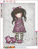 Full Diamond Painting kit - Gorjuss girl - Ruby Tiger