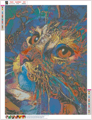 Full Diamond Painting kit - cat