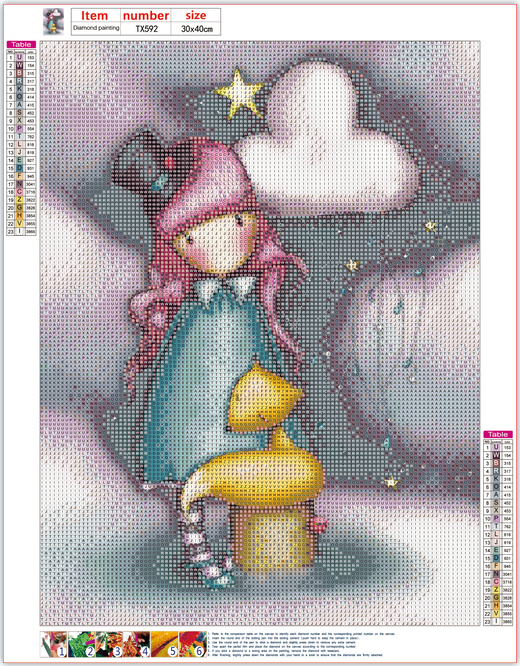 Full Diamond Painting kit - Gorjuss girl -  The Dreamer
