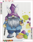 Full Diamond Painting kit - Christmas gnome painter