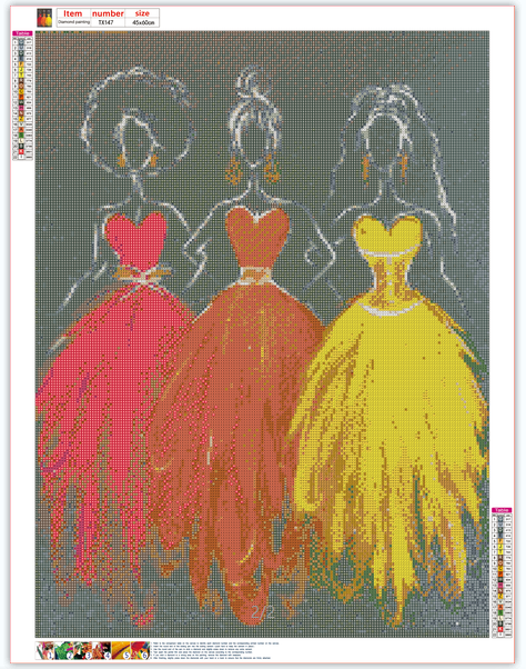 Full Diamond Painting kit - Beautiful girls