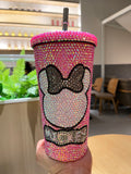 DIY Large capacity straw cup  (with glue tools)-Mickey head