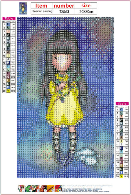 Full Diamond Painting kit - Gorjuss girl - Hope