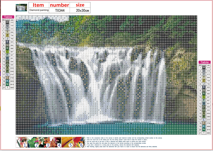 Full Diamond Painting kit - Beautiful waterfall