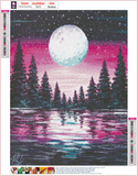 Full Diamond Painting kit - Big moon