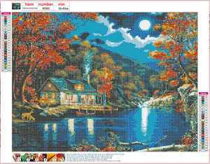 Full Diamond Painting kit - Rural night