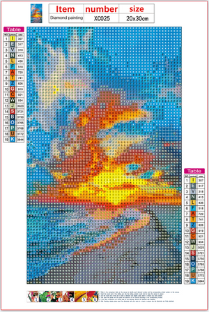 Full Diamond Painting kit - Fire cloud