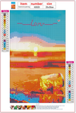 Full Diamond Painting kit - Drift bottle on the beach