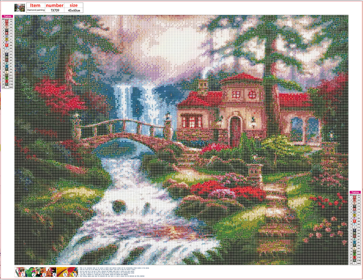 Full Diamond Painting kit - Beautiful waterfall