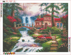 Full Diamond Painting kit - Beautiful waterfall