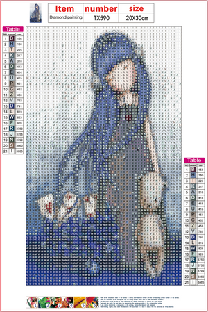 Full Diamond Painting kit - Gorjuss girl - Dear Alice