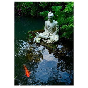 Full Diamond Painting kit - Buddha on the lake