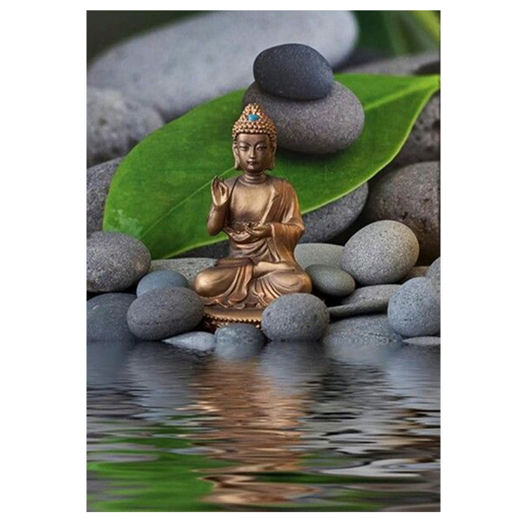 Full Diamond Painting kit - Buddha on the Rocks