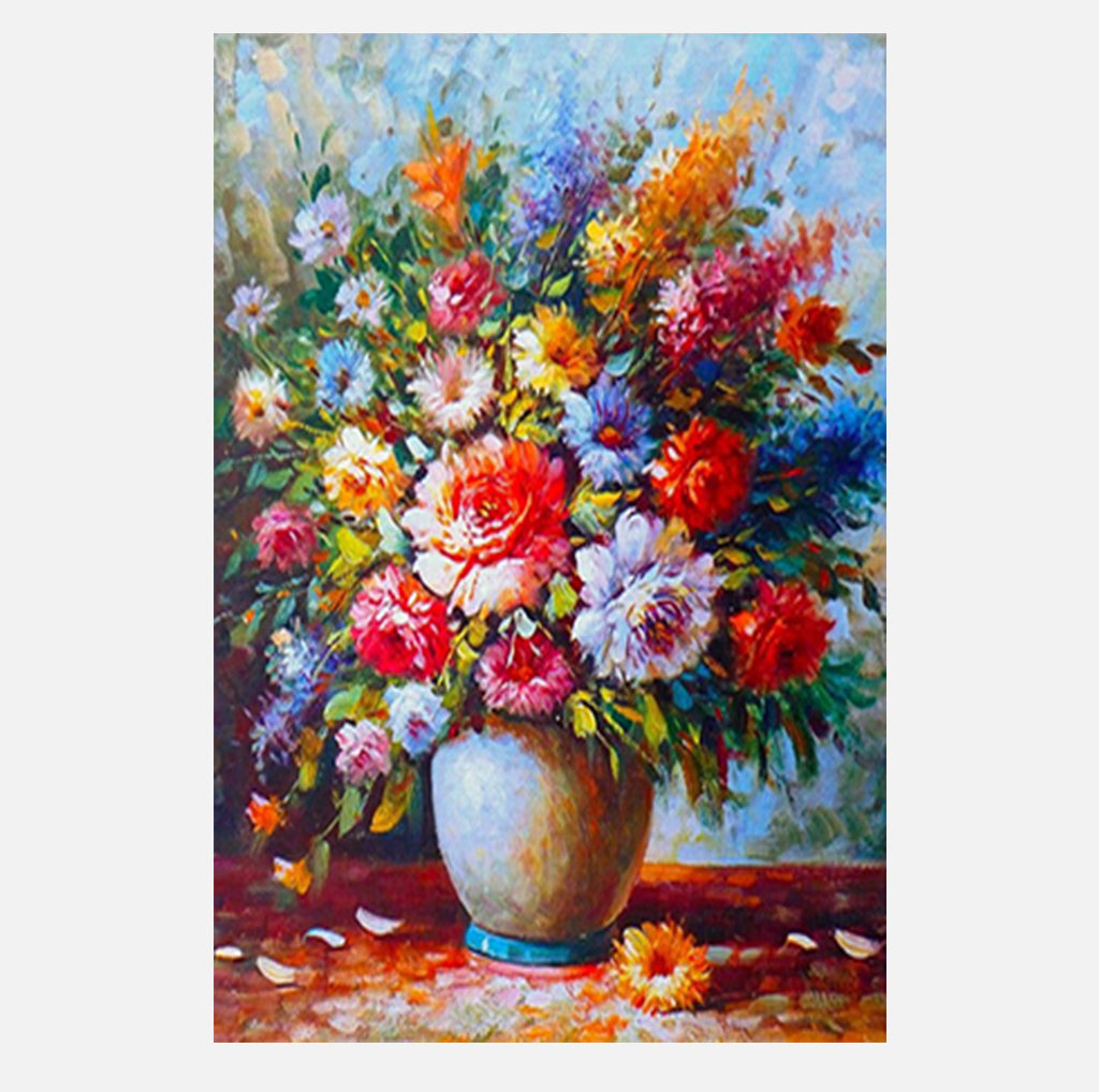 Full Diamond Painting kit - Flowers on vase