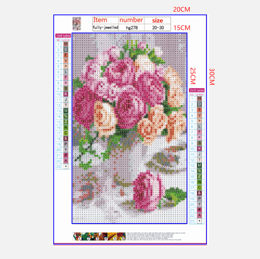 Full Diamond Painting kit - Flower Rose