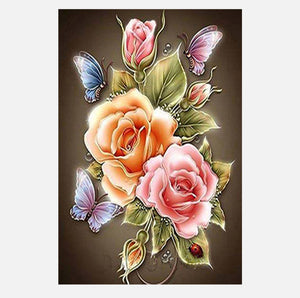 Full Diamond Painting kit - Glowing peony