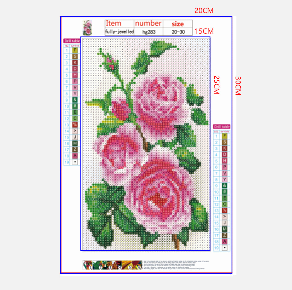 Full Diamond Painting kit - Peony flower