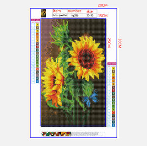 Full Diamond Painting kit - Sunflower flower