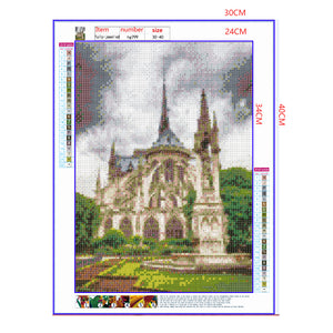 Full Diamond Painting kit - Scenery of Cath¨¦drale Notre Dame de Paris