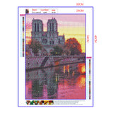 Full Diamond Painting kit - Scenery of Cath¨¦drale Notre Dame de Paris