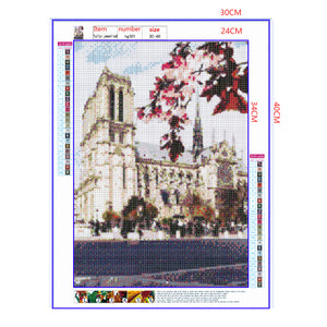 Full Diamond Painting kit - Scenery of Cath¨¦drale Notre Dame de Paris