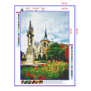 Full Diamond Painting kit - Beautiful scenery of Cath¨¦drale Notre Dame de Paris
