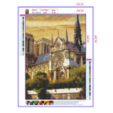 Full Diamond Painting kit - Beautiful scenery of Cath¨¦drale Notre Dame de Paris