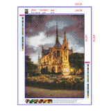 Full Diamond Painting kit - Beautiful scenery of Cath¨¦drale Notre Dame de Paris
