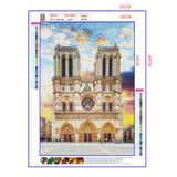 Full Diamond Painting kit - Beautiful scenery of Cath¨¦drale Notre Dame de Paris