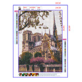 Full Diamond Painting kit - Beautiful scenery of Cath¨¦drale Notre Dame de Paris