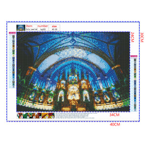 Full Diamond Painting kit - Notre Dame Cathedral of Montreal